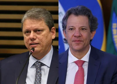 Tarcísio de Freitas e Fernando Haddad