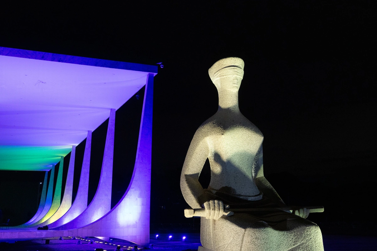 A estátua "A Justiça" do STF