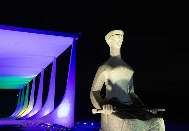 A estátua "A Justiça" do STF
