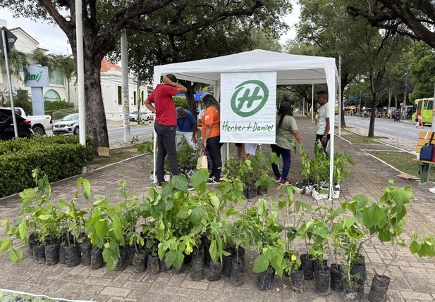 Ação pelo Dia Mundial da Água leva conscientização e distribuição de mudas ao Centro de Teresina