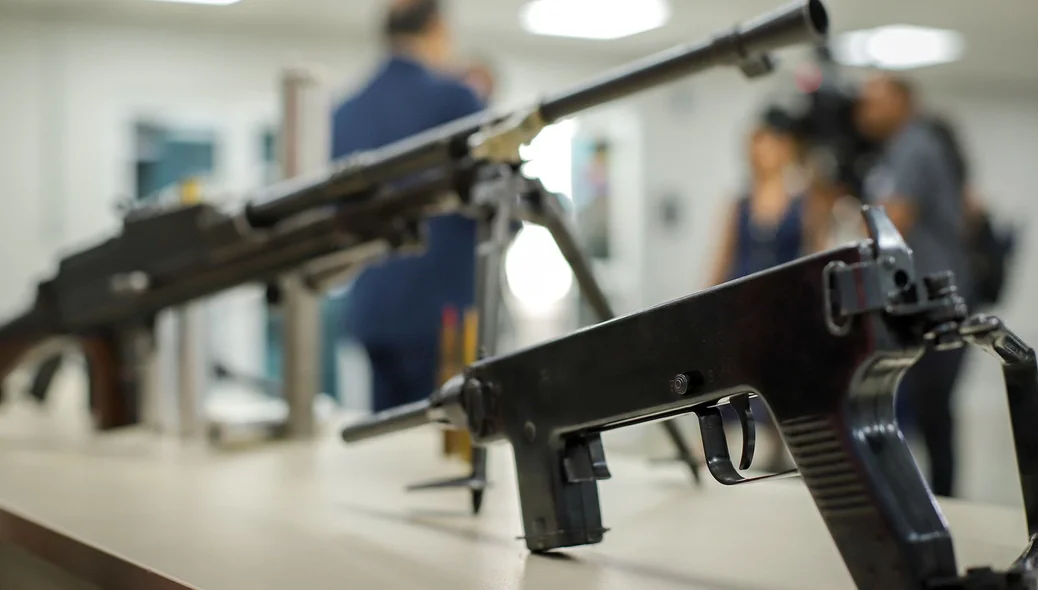 Armas de fogo apreendidas