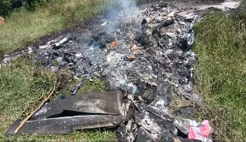 Avião caiu no município de Rio Claro