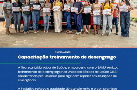 Capacitação fortalece atendimento de urgência nas UBS de Baixa Grande do Ribeiro