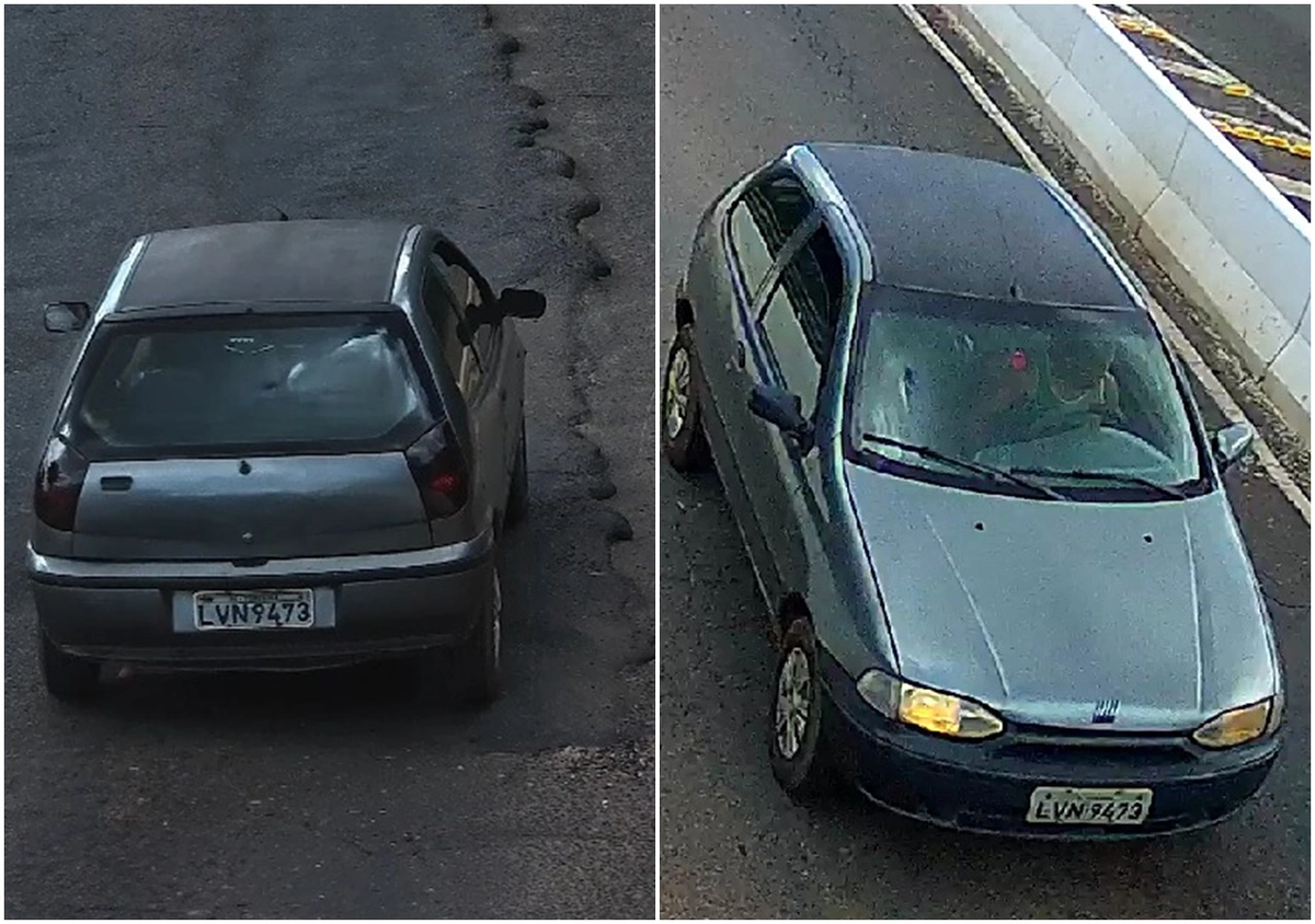 Carro envolvido no acidente que matou motociclista
