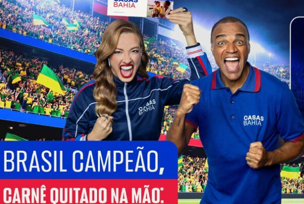 Casas Bahia promete pagar carnê de TVs compradas até 5 de abril se Brasil ganhar a Copa