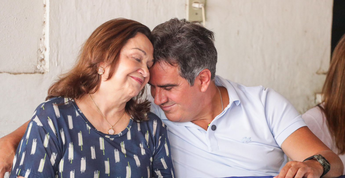 Ciro Nogueira com a mãe, Eliane Nogueira