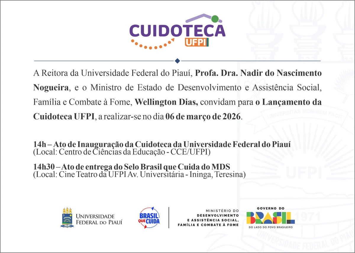 Convite de cerimônia de inauguração
