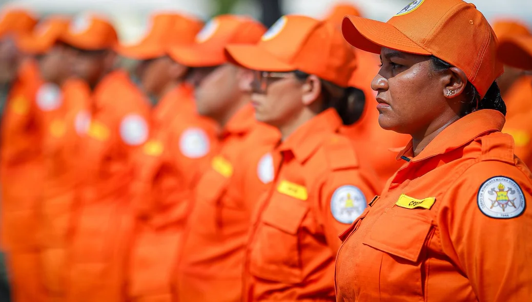 Corpo de Bombeiros participou do desfile