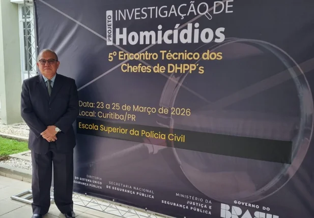 Delegado Barêtta representa o Piauí em reunião nacional sobre investigação de homicídios