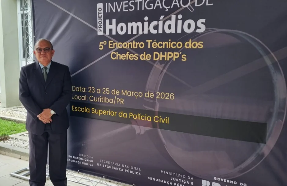 Delegado Barêtta representa o Piauí em reunião nacional sobre investigação de homicídios