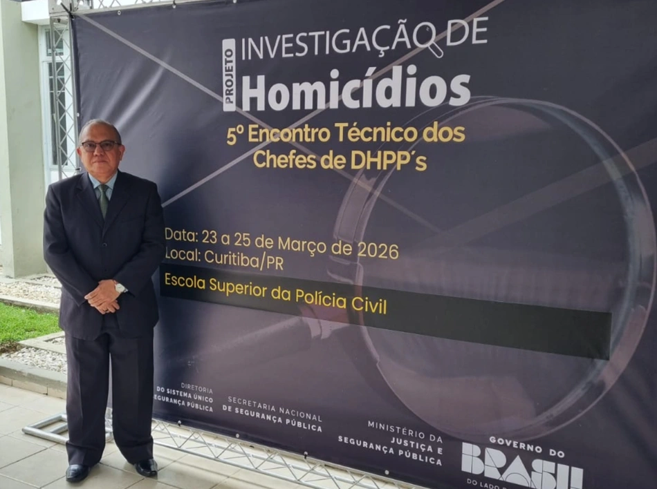 Delegado Barêtta representa o Piauí em reunião nacional sobre investigação de homicídios
