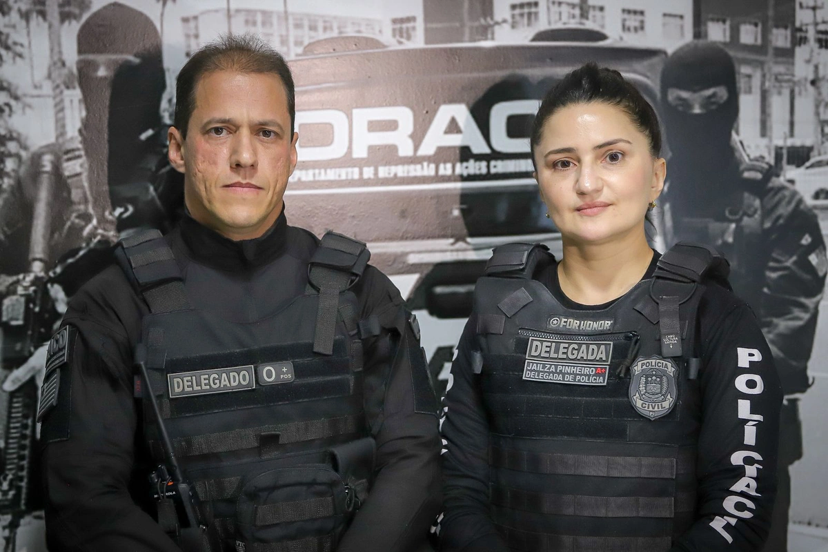 Delegados Laércio Evangelista e Jailza Pinheiro