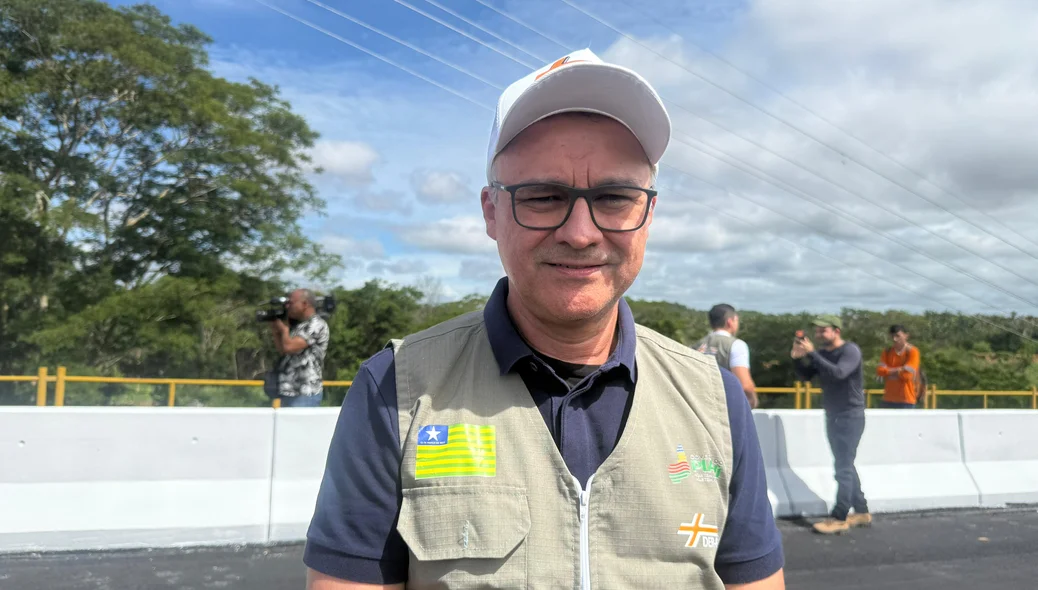 Diretor de Engenharia do DER-PI explica serviço de melhorias na Ponte Leonel Brizola