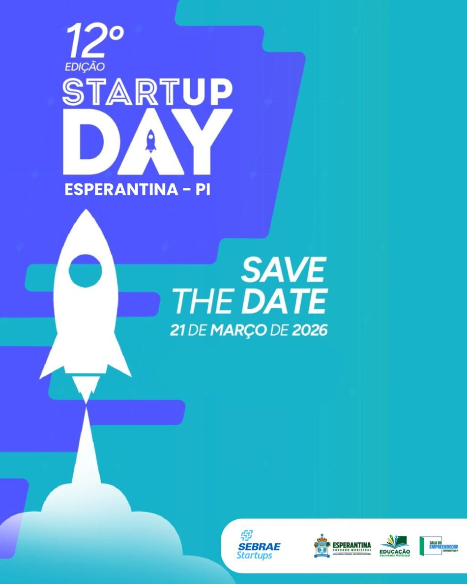 Esperantina sediará 12ª edição do Startup Day com foco em inovação e empreendedorismo