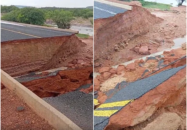 Estrada que liga Castelo do Piauí ao Cânion do Rio Poti