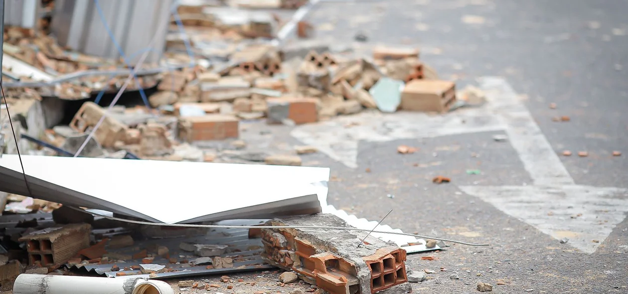 Estrutura ficou comprometida