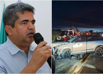 Ex-prefeito Gladson Murilo sofre acidente na BR 135. Duas pessoas morreram