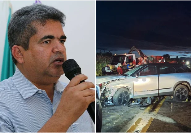 Ex-prefeito Gladson Murilo sofre acidente na BR 135. Duas pessoas morreram