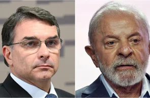 Flávio Bolsonaro e Lula
