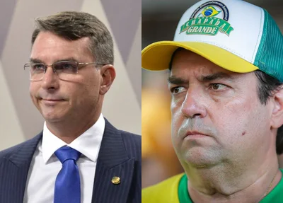 Flávio Bolsonaro e Tiago Junqueira