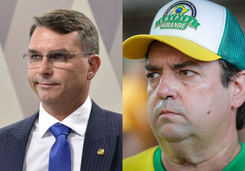 Flávio Bolsonaro e Tiago Junqueira