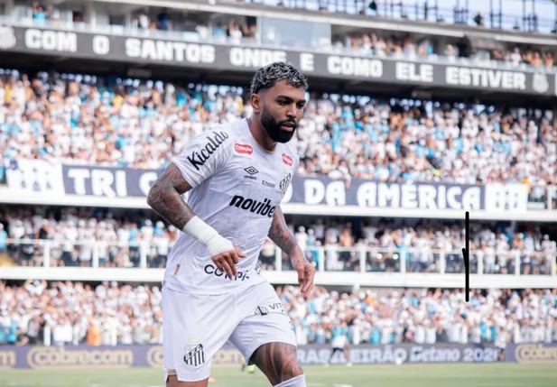 Gabigol pelo Santos