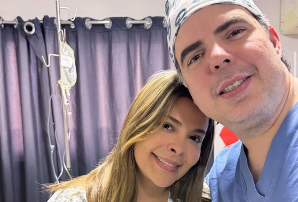 Gyselle Soares e o médico