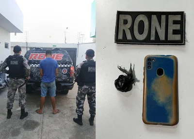 Homem preso por tráfico na zona norte