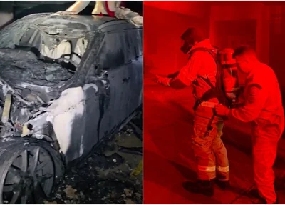 Incêndio destruiu três carros em condomínio na zona leste de Teresina