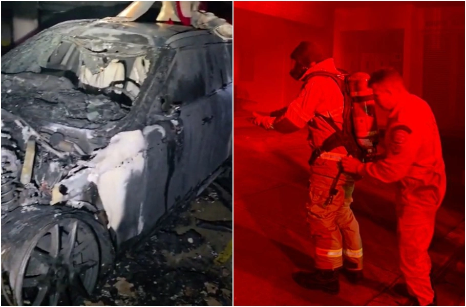 Incêndio destruiu três carros em condomínio na zona leste de Teresina