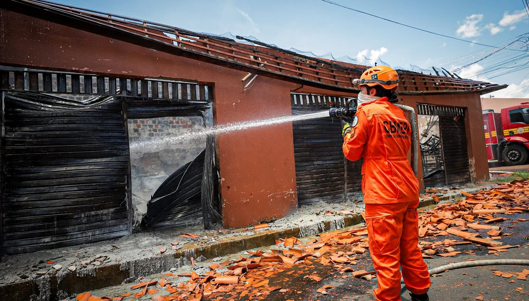Incêndio no bairro Saci