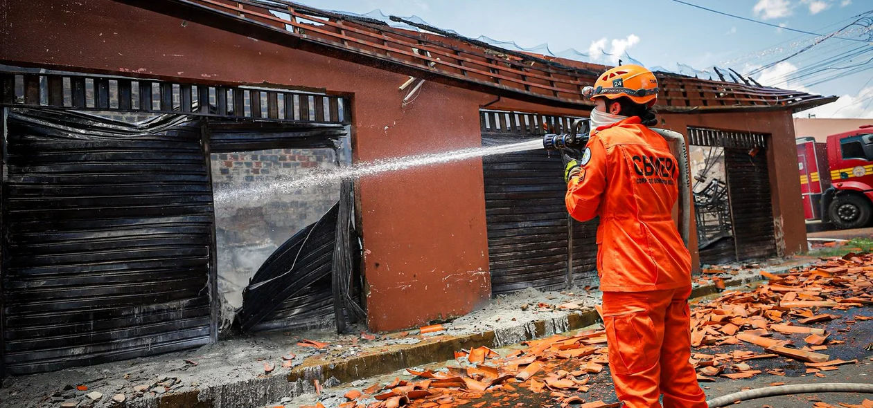 Incêndio no bairro Saci