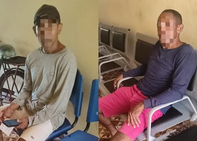Irmãos conduzidos pela Polícia Militar