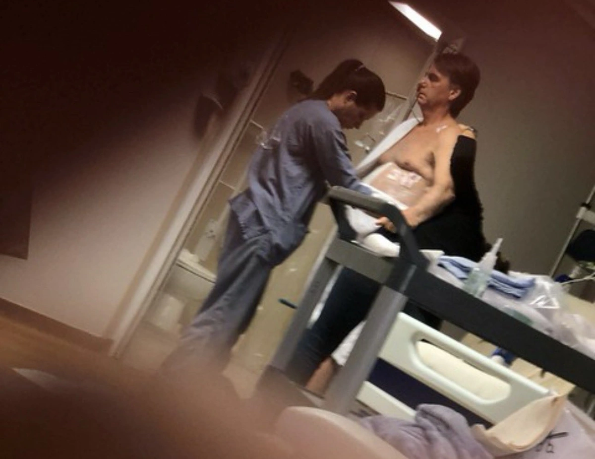 Jair Bolsonaro no hospital