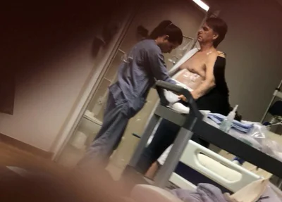 Jair Bolsonaro no hospital