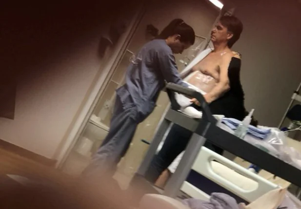 Jair Bolsonaro no hospital