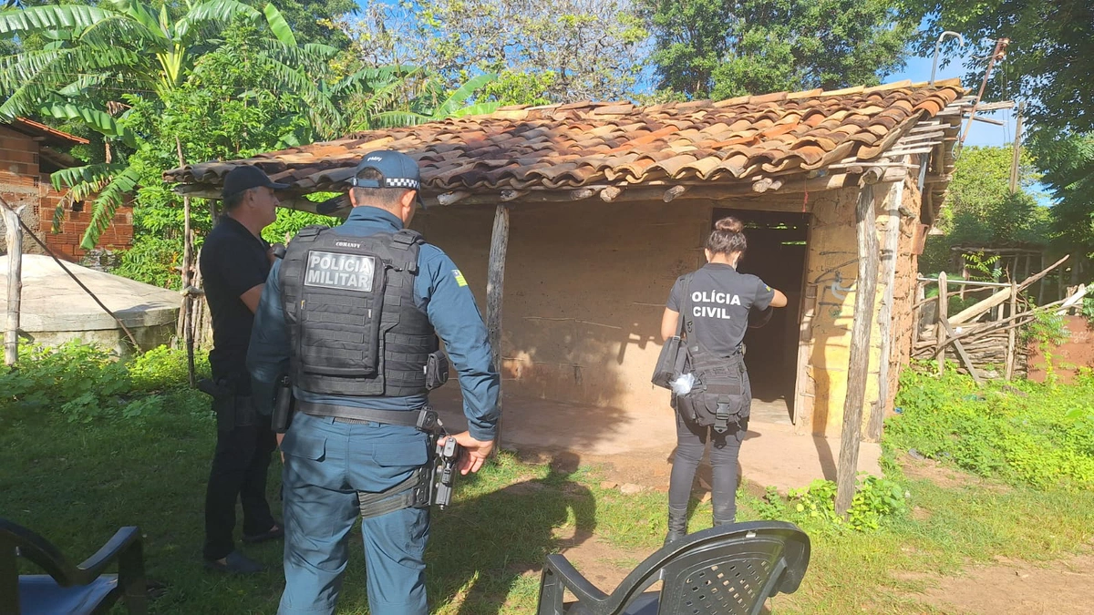 Local onde a vítima foi assassinada em Luís Correia