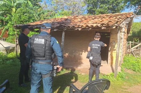 Local onde a vítima foi assassinada em Luís Correia