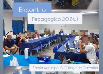 Luciano Franklin participou de reunião pedagógica no dia 16 de março