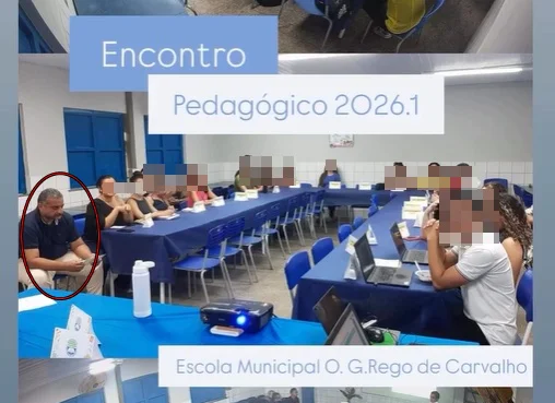 Luciano Franklin participou de reunião pedagógica no dia 16 de março