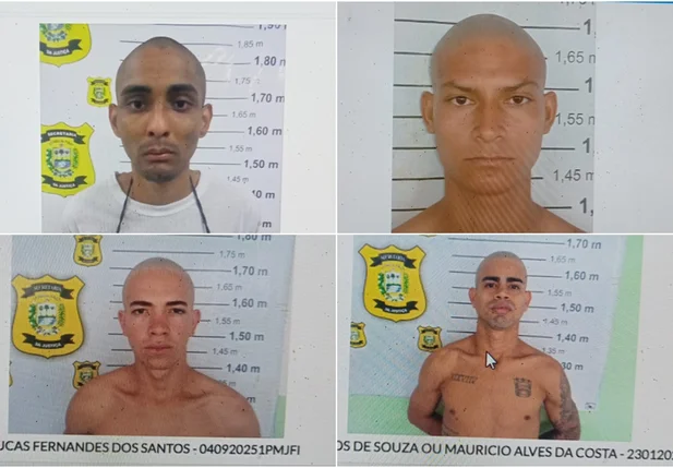 Luiz Henrique; Gabriel Graça, Lucas Fernandes e Maurício Alves