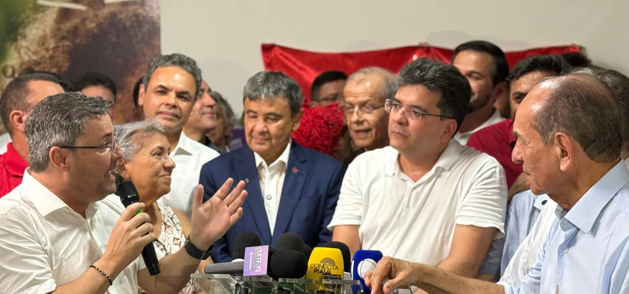 Ministro Wellington Dias fez o anúncio da chapa