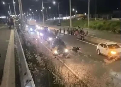 Motociclista ficou gravemente ferida em acidente na BR 316