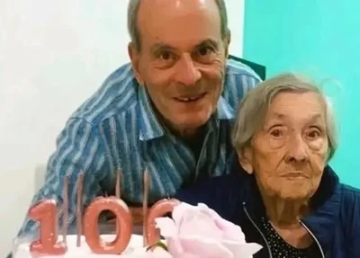 Ney Matogrosso com sua mãe