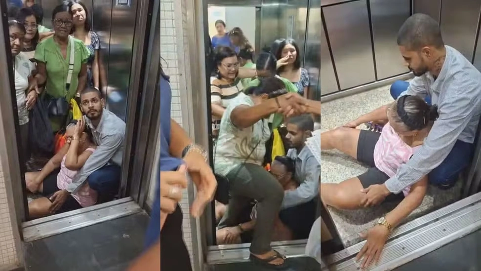 O elevador despencou em queda livre do nono andar até o térreo
