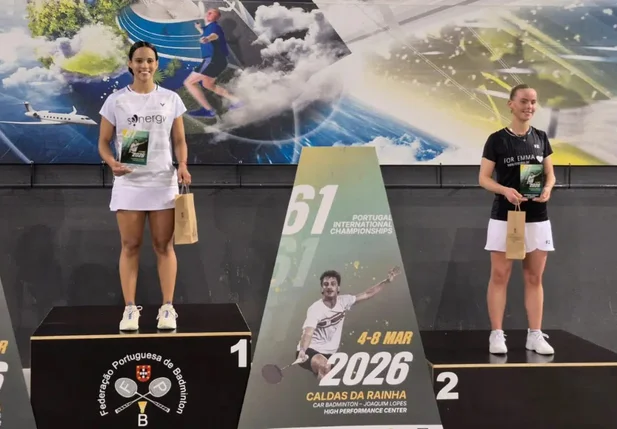 Piauiense Juliana Viana no pódio em Portugal