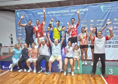 Piauienses brilham e faturam cinco medalhas no Internacional de Badminton