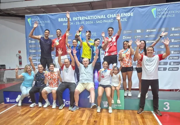 Piauienses brilham e faturam cinco medalhas no Internacional de Badminton