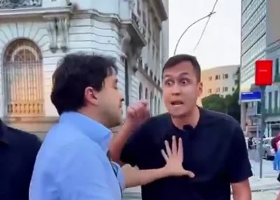 Pré-candidato Renan Santos e suplente de vereador batem boca e trocam empurrões