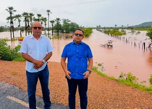 Prefeito de Santo Inácio do Piauí alerta para risco de rompimento de parede de açude no município